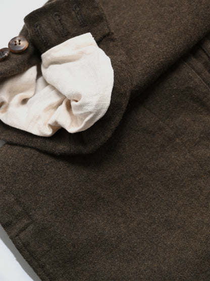A MACHINE / Felted Waistcoat Jacket -KHAKI