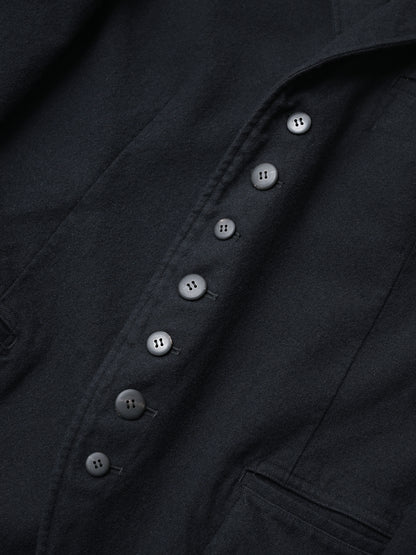 A MACHINE / Felted Waistcoat Jacket -BLACK