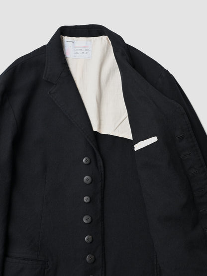 A MACHINE / Felted Waistcoat Jacket -BLACK
