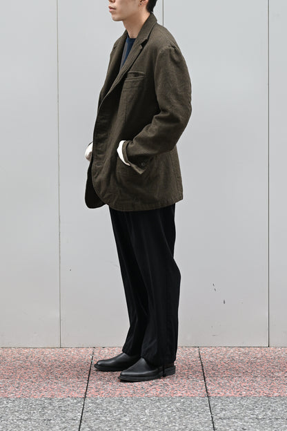 A MACHINE / Felted Waistcoat Jacket -KHAKI