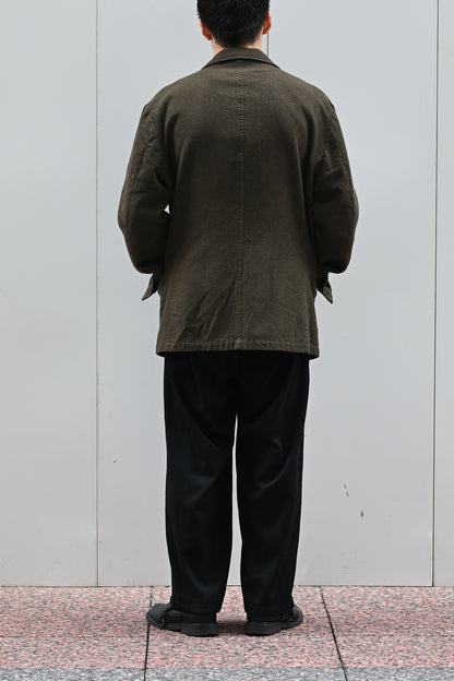 A MACHINE / Felted Waistcoat Jacket -KHAKI