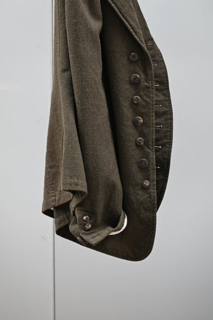 A MACHINE / Felted Waistcoat Jacket -KHAKI