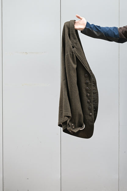 A MACHINE / Felted Waistcoat Jacket -KHAKI