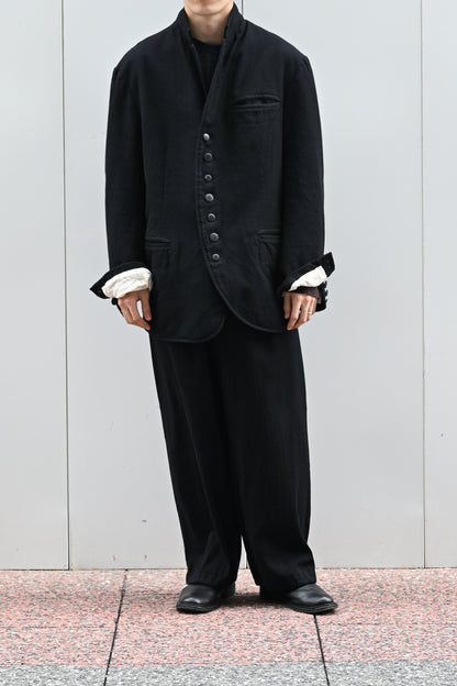 A MACHINE / Felted Waistcoat Jacket -BLACK