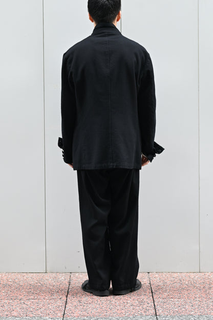 A MACHINE / Felted Waistcoat Jacket -BLACK
