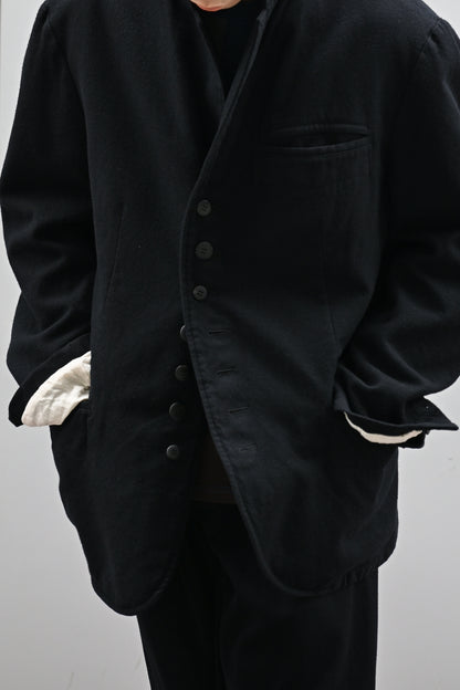 A MACHINE / Felted Waistcoat Jacket -BLACK