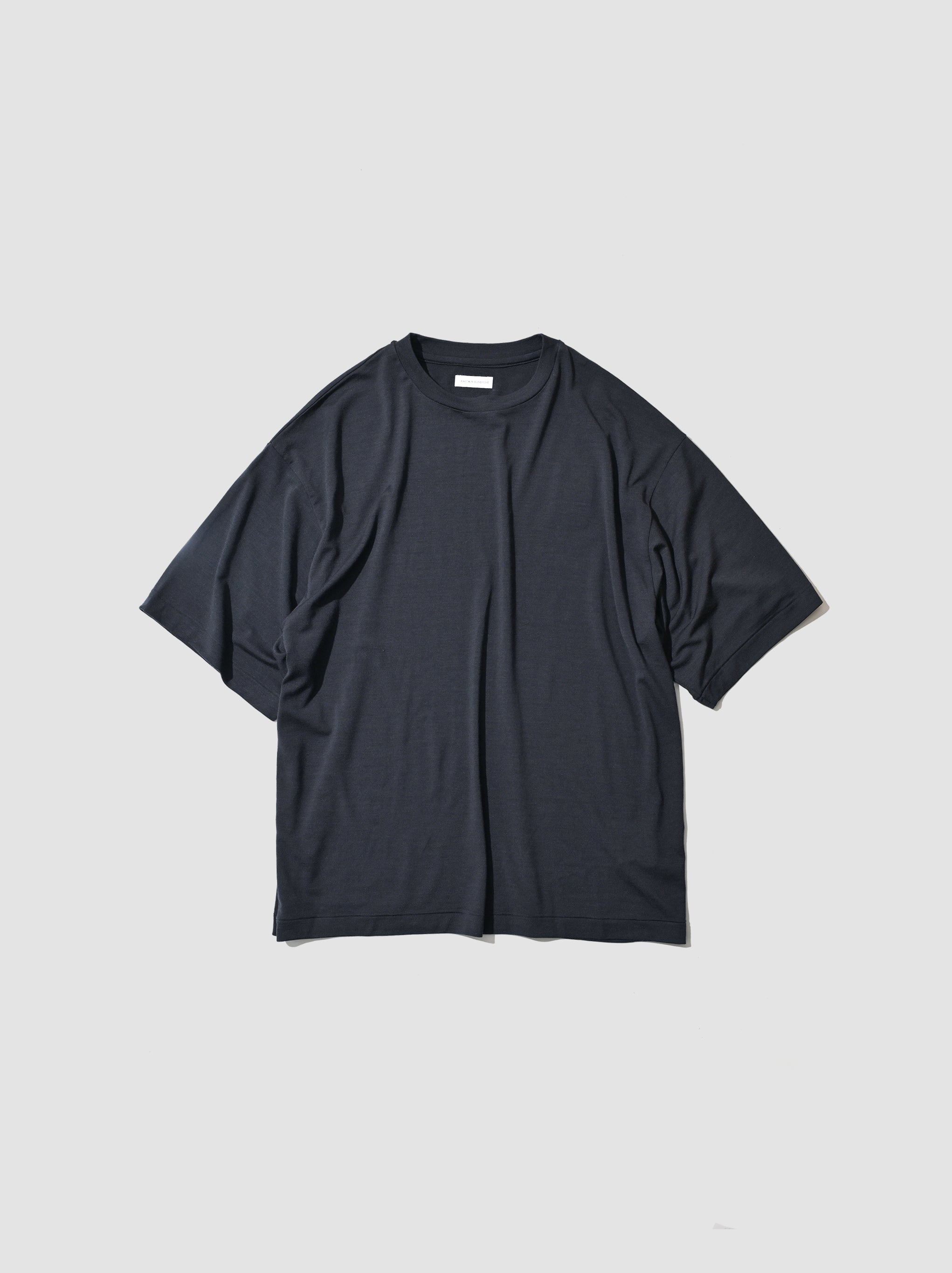 キュイーンサンプル版 KAPTAIN SUNSHINE / Super Soft Merino Tenjiku Half-sleeve Tee -NAVY