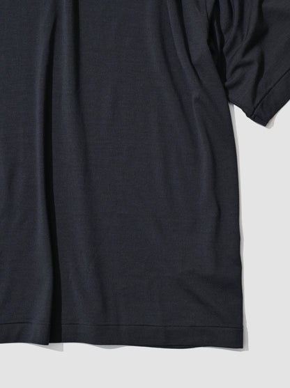 KAPTAIN SUNSHINE / Super Soft Merino Tenjiku Half-sleeve Tee -NAVY
