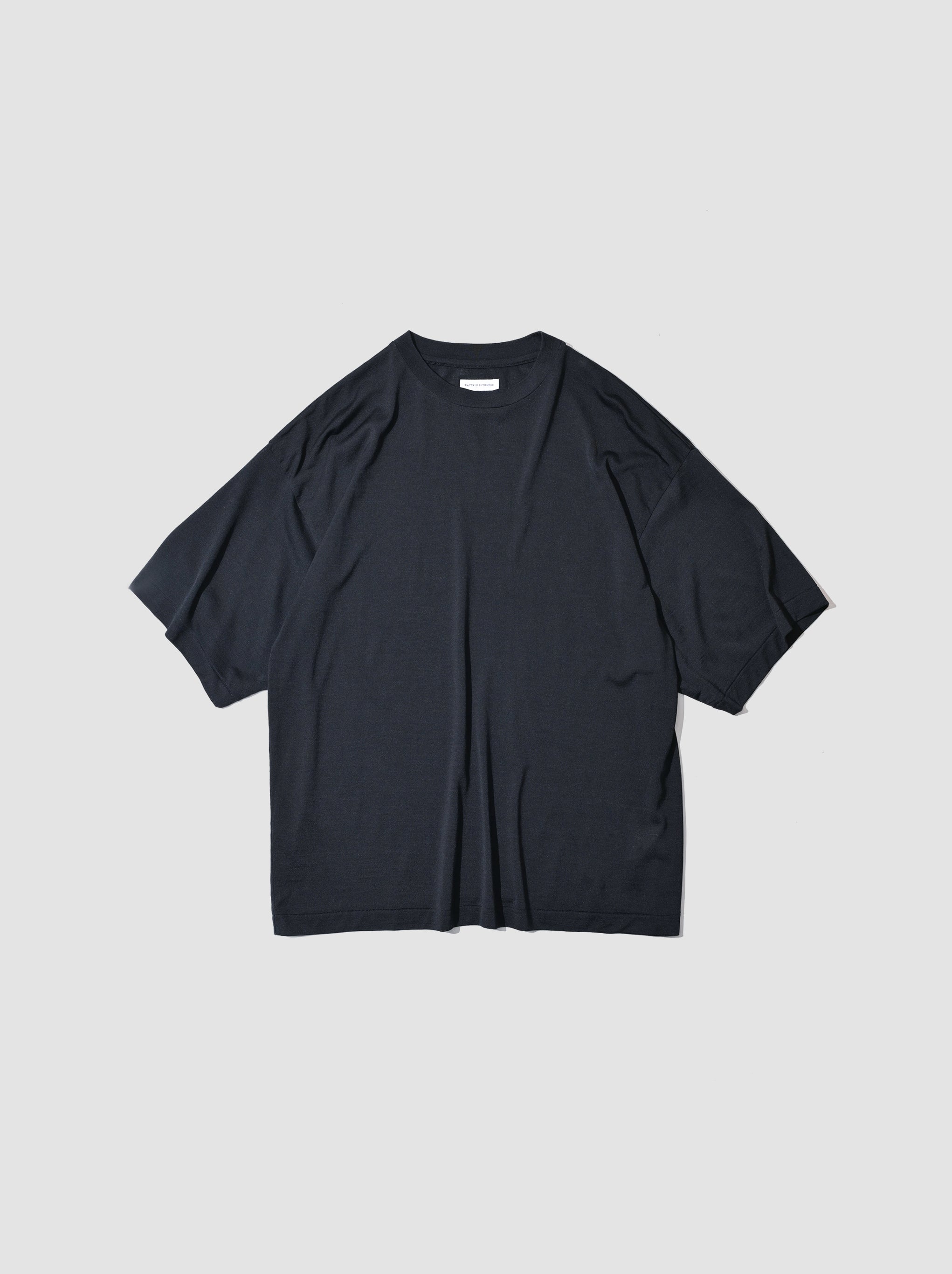 KAPTAIN SUNSHINE / All Silk Half-sleeve Tee -NAVY – and father