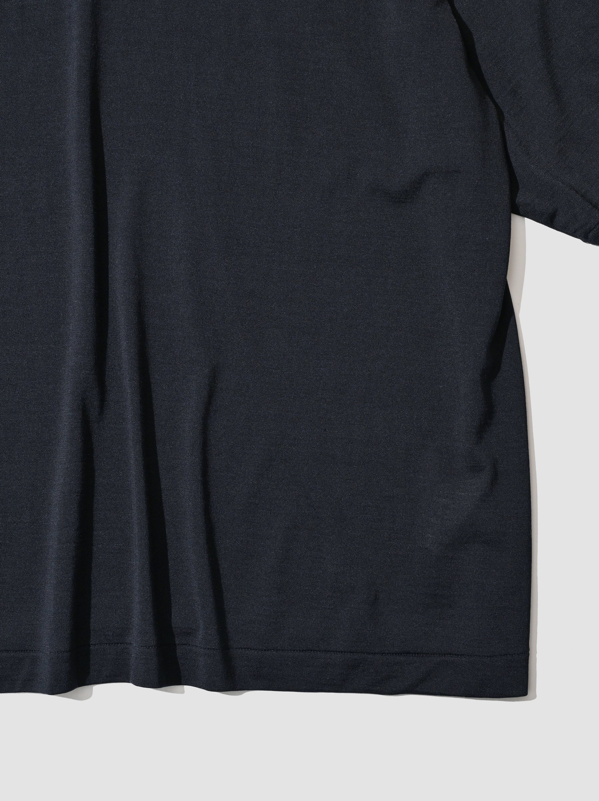 KAPTAIN SUNSHINE / All Silk Half-sleeve Tee -NAVY – and father