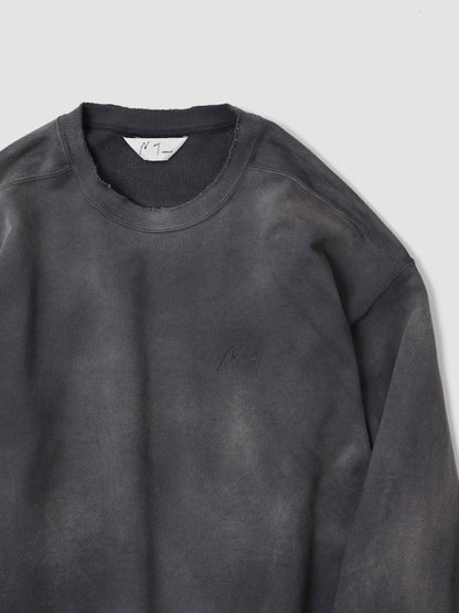 ANCELLM / UNEVENNESS SWEAT SHIRT -D.PLUM
