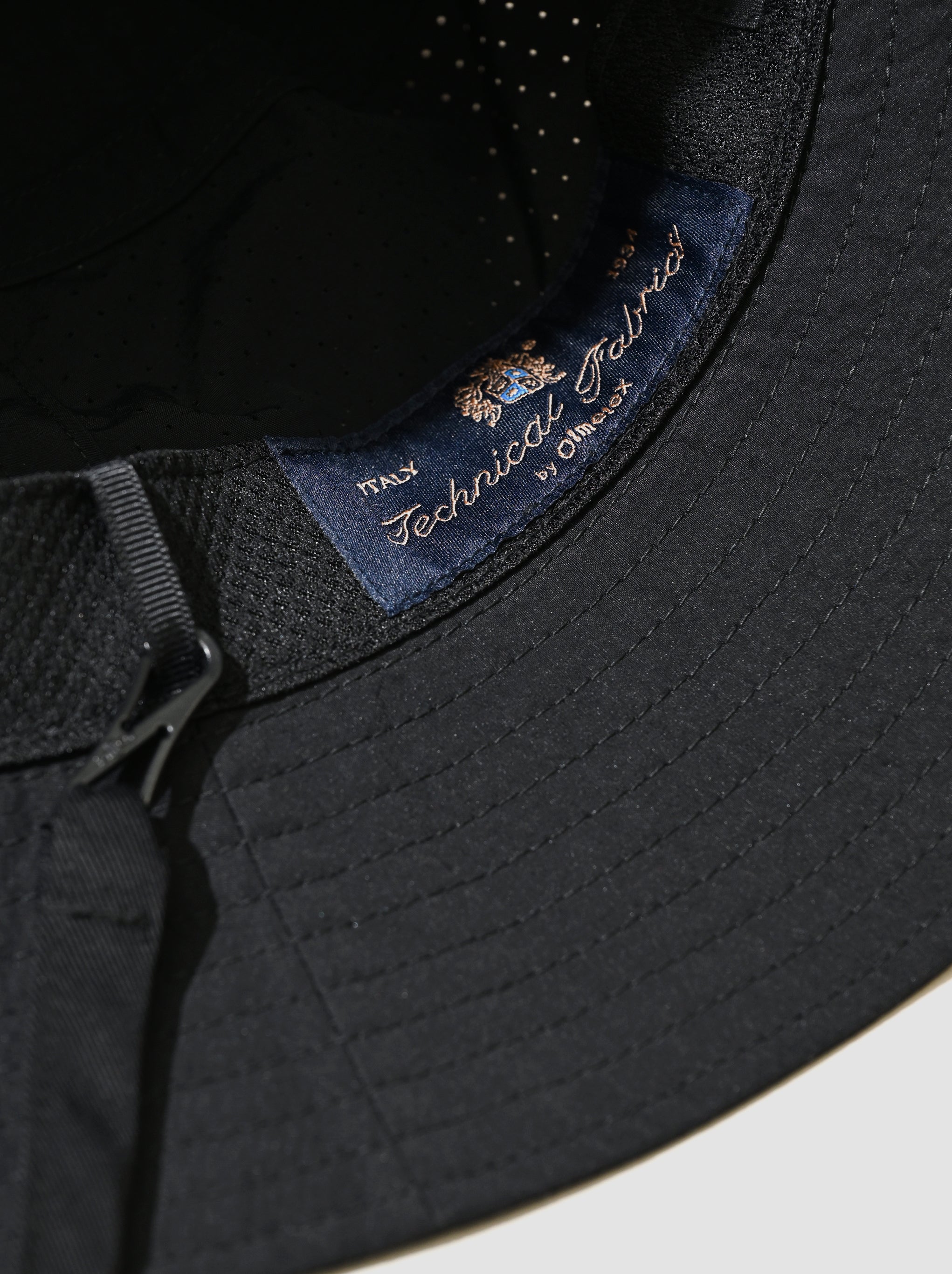 COMESANDGOES / OLMETEX PUNCHING HAT あご紐つき -BLACK – and father