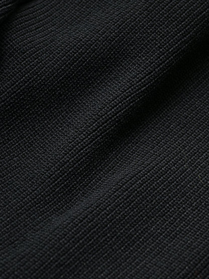 Antwort / DROP KNIT CARDIGAN -BLACK