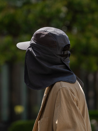 COMESANDGOES / SUN SHADE MESH CAP -CHARCOAL