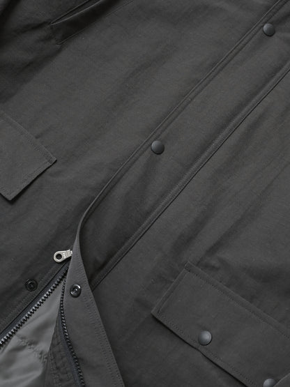 barbell object / padded coat -BLACK