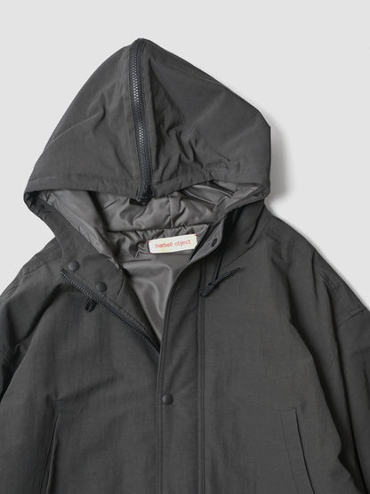barbell object / padded coat -BLACK