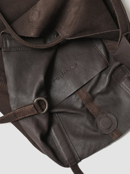 Morphée / 3WAY MIDIUM TOTE（OIL SUEDE）-DARK CHOCO