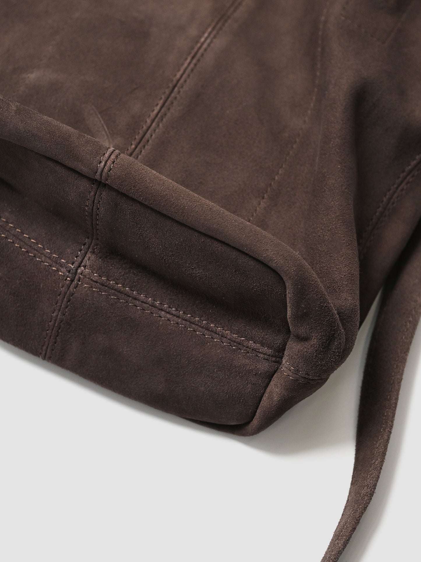 Morphée / 2WAY SMALL TOTE（OIL SUEDE）-DARK CHOCO