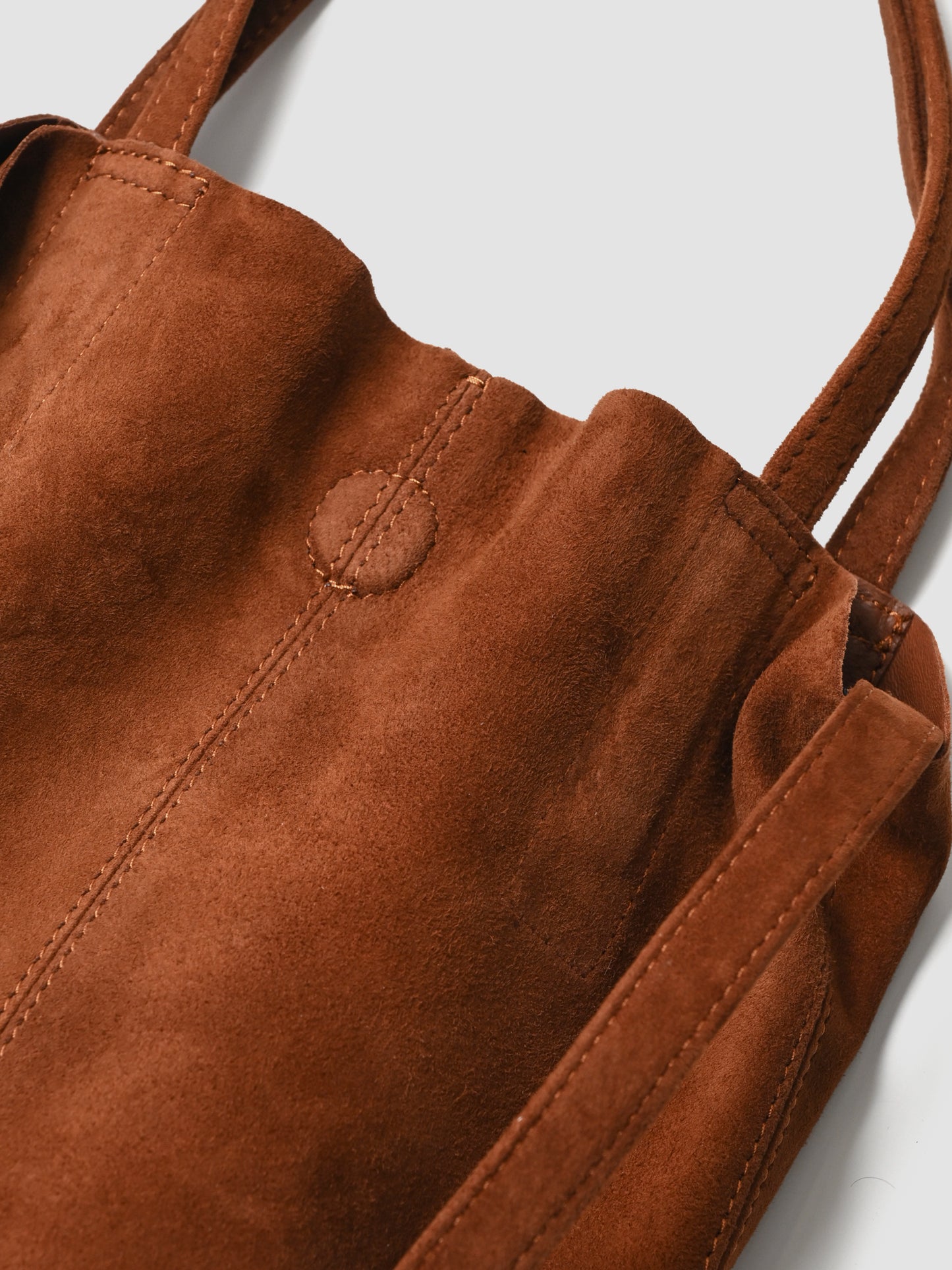 Morphée / 2WAY SMALL TOTE（OIL SUEDE）-BROWN