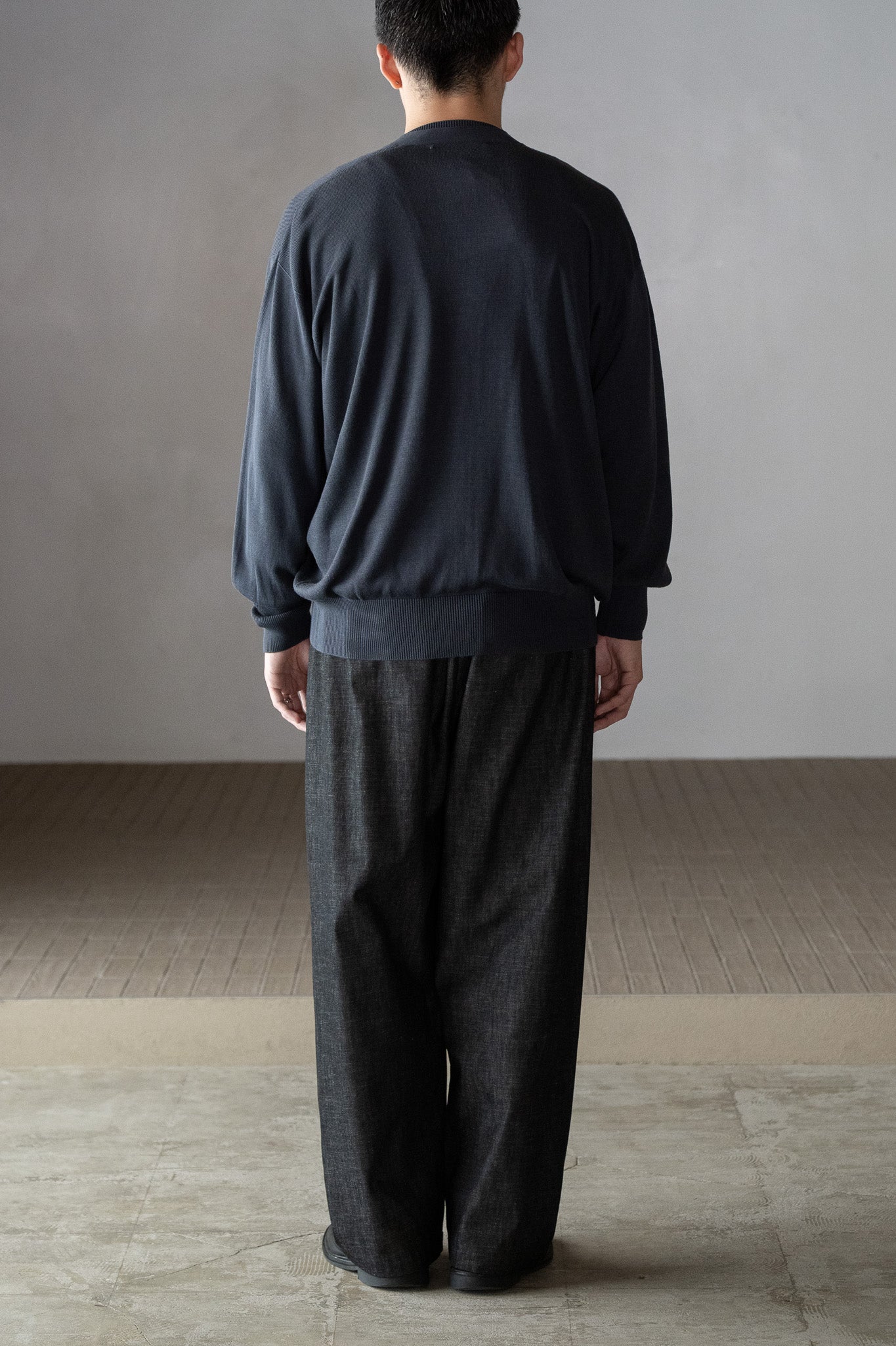 Olde H & Daughter / SILK PLAIN STITCH C/D -CHARCOAL
