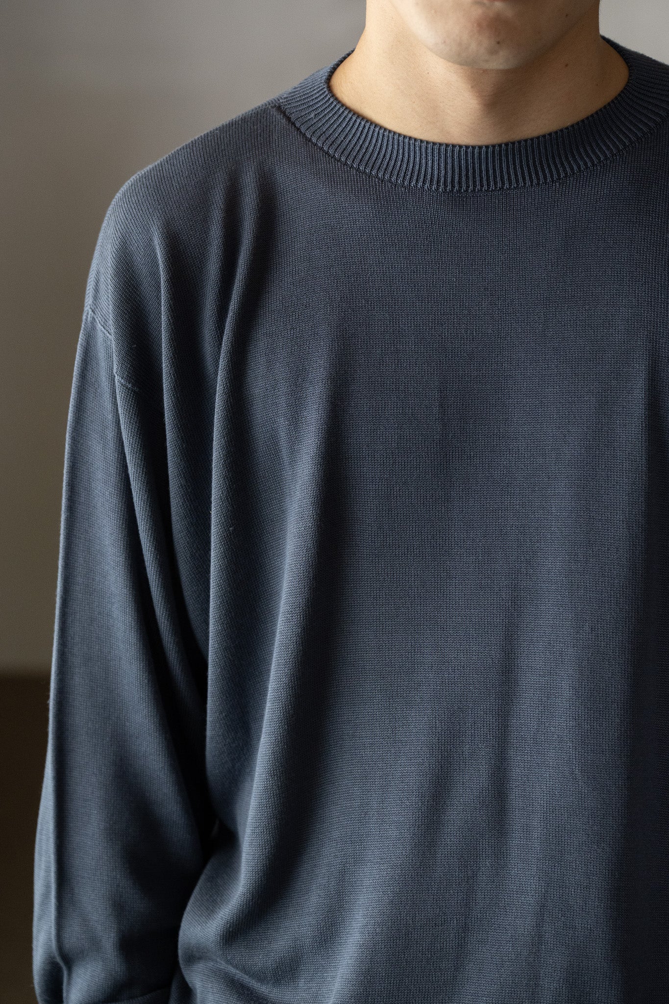 トップス Olde H & Daughter SILK PLAIN CREW NECK Olde H & Daughter / SILK PLAIN STITCH CREW L/S -CANDIED VIOLETS