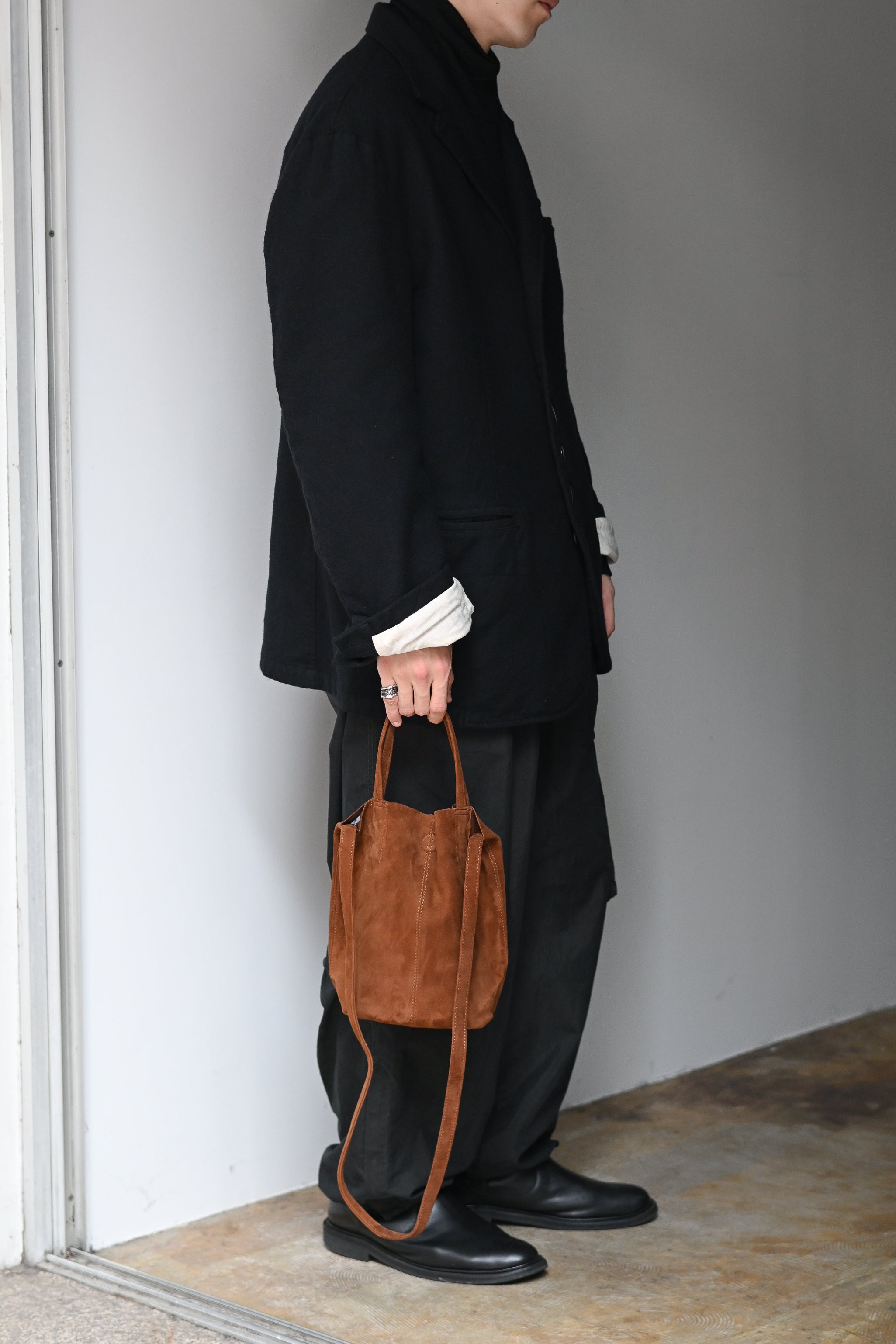 Morphée / 2WAY SMALL TOTE（OIL SUEDE）-BROWN – and father