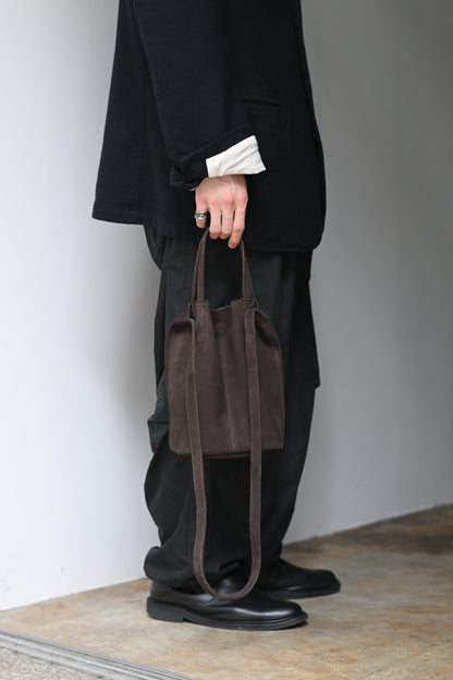 Morphée / 2WAY SMALL TOTE（OIL SUEDE）-DARK CHOCO