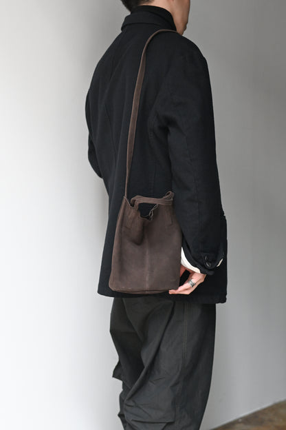 Morphée / 2WAY SMALL TOTE（OIL SUEDE）-DARK CHOCO