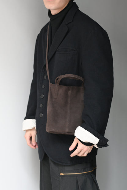 Morphée / 2WAY SMALL TOTE（OIL SUEDE）-DARK CHOCO