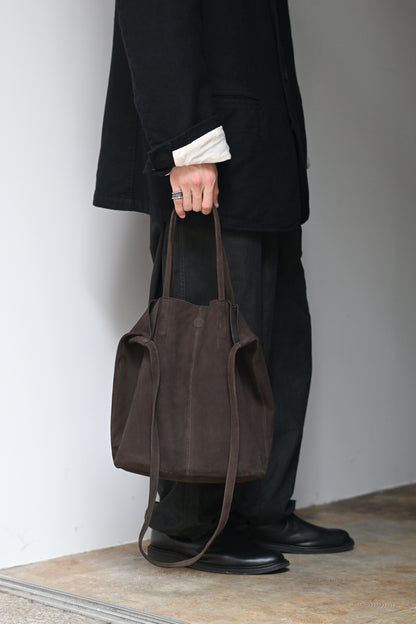Morphée / 3WAY MIDIUM TOTE（OIL SUEDE）-DARK CHOCO