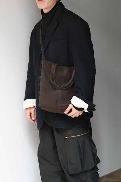 Morphée / 3WAY MIDIUM TOTE（OIL SUEDE）-DARK CHOCO