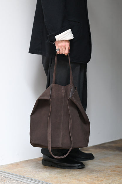 Morphée / 3WAY LARGE TOTE（OIL SUEDE）-DARK CHOCO