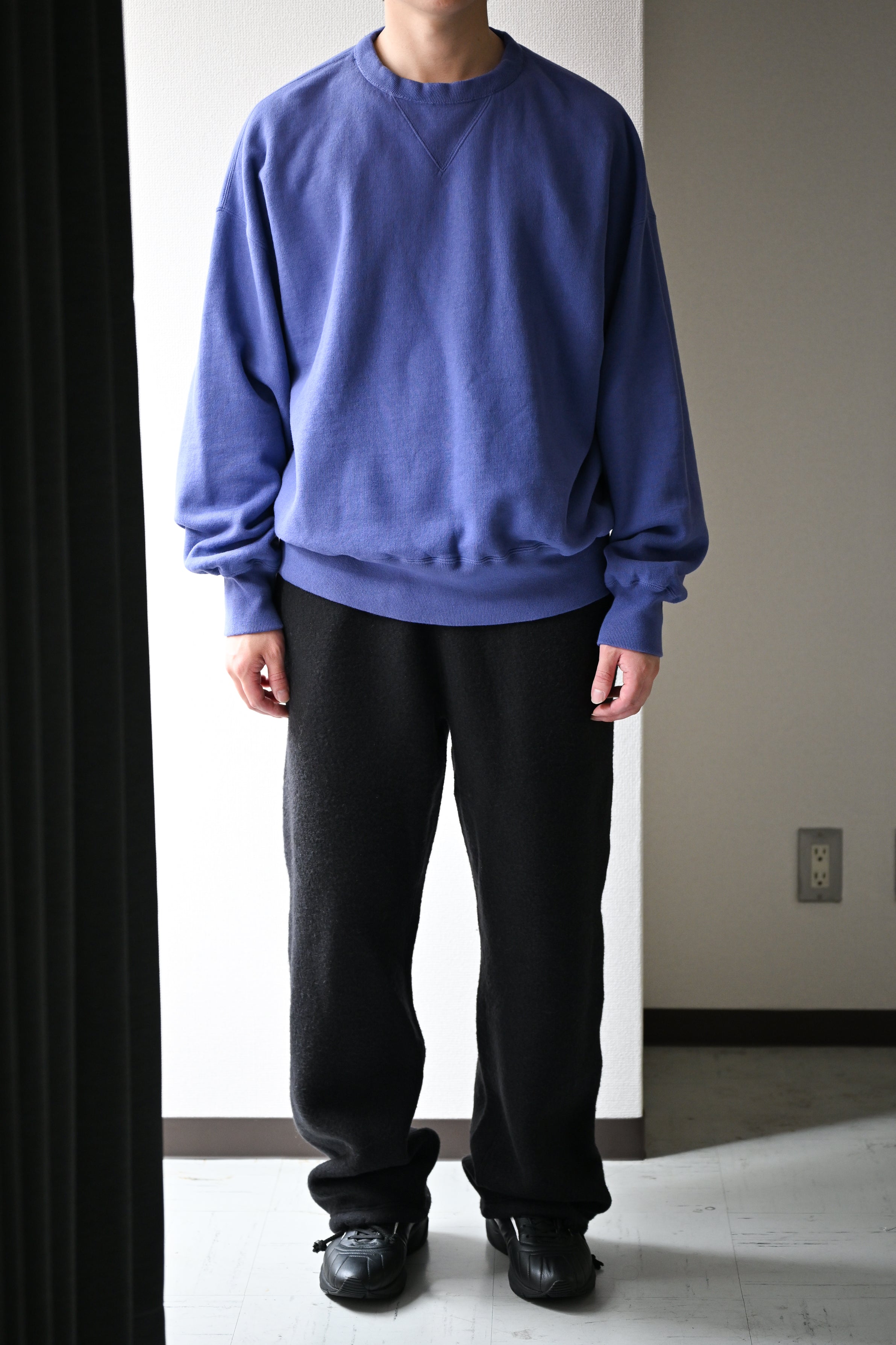 KAPTAIN SUNSHINE / Double V Pullover -FADED BLUE