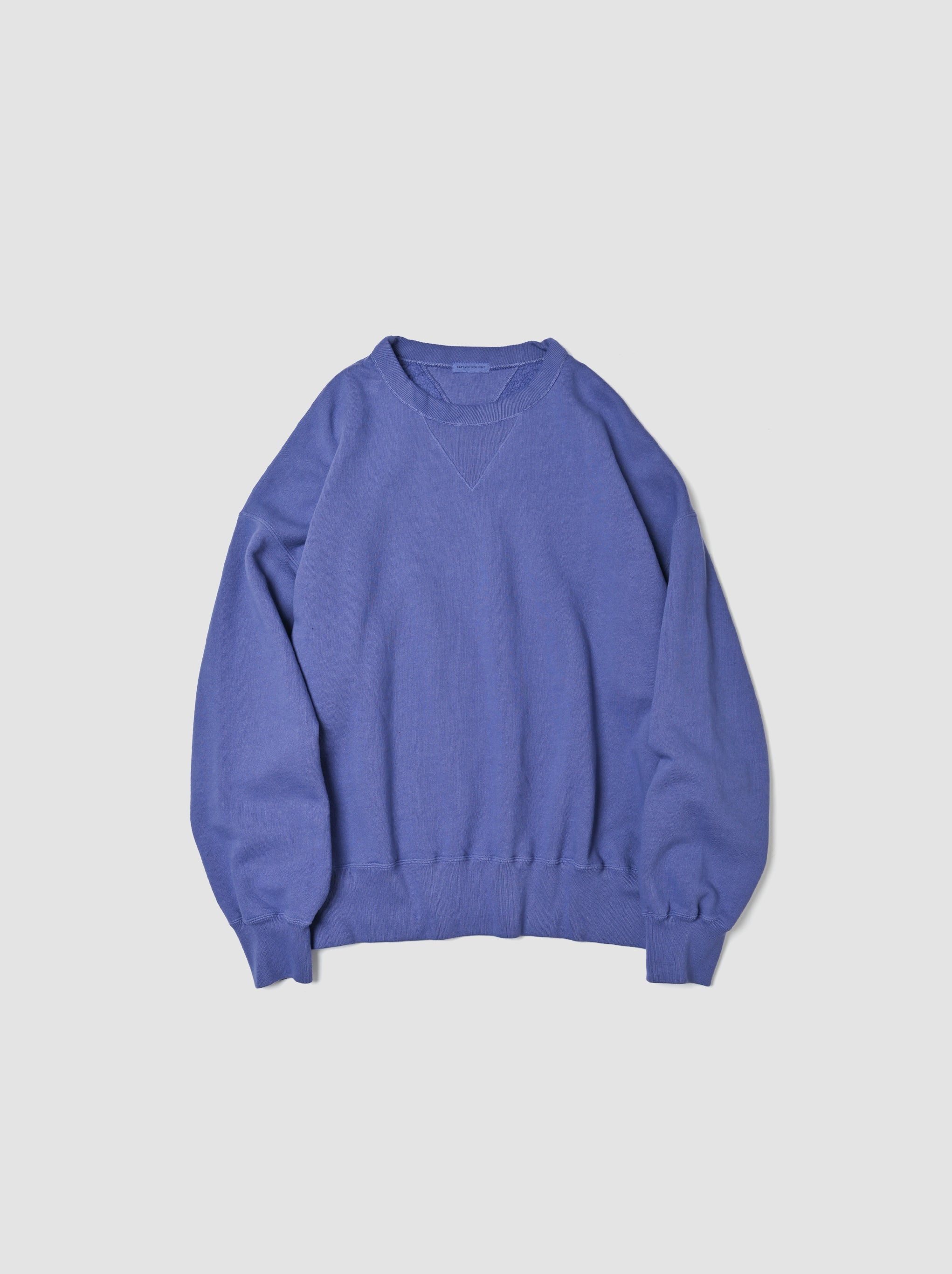 KAPTAIN SUNSHINE / Double V Pullover -FADED BLUE
