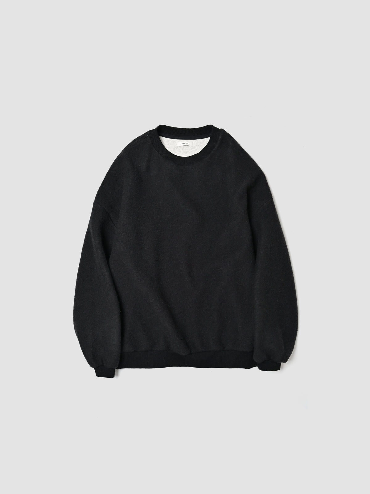 WHOWHAT / WOOL×COTTON 5X CUT-SEW -BLACK