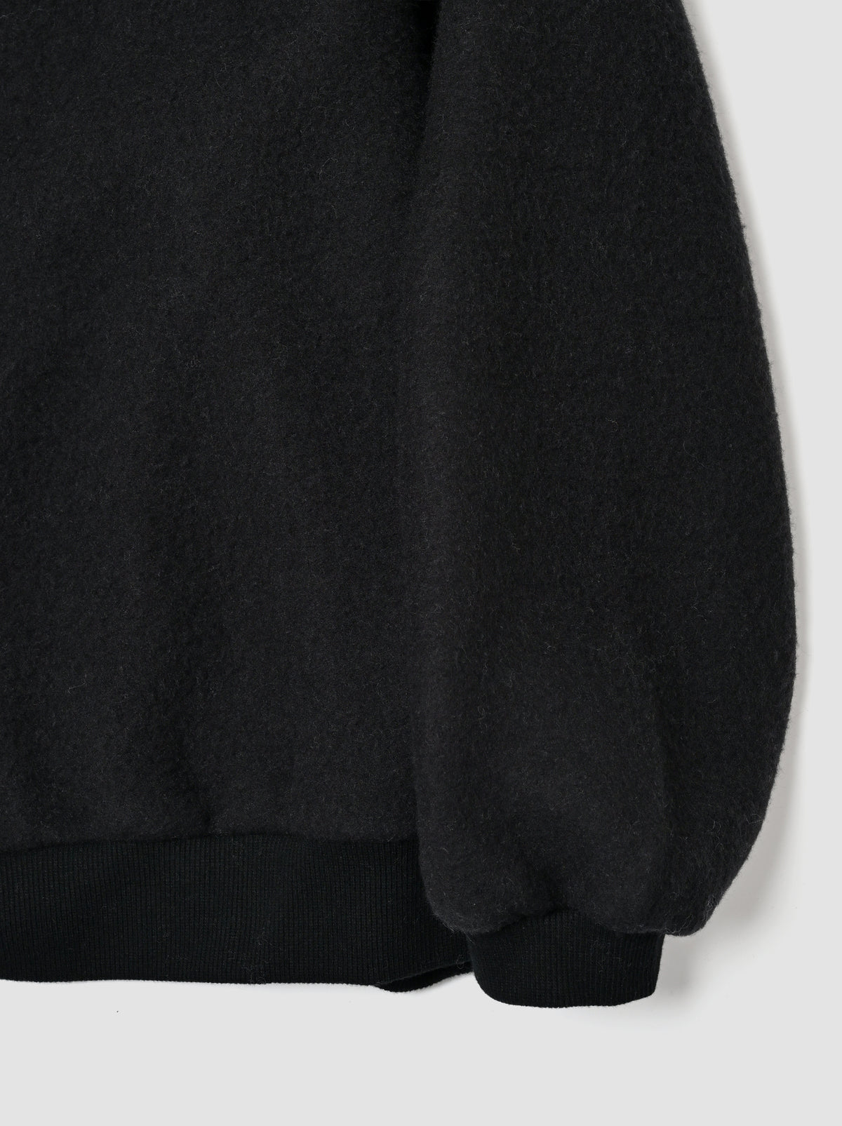 WHOWHAT / WOOL×COTTON 5X CUT-SEW -BLACK