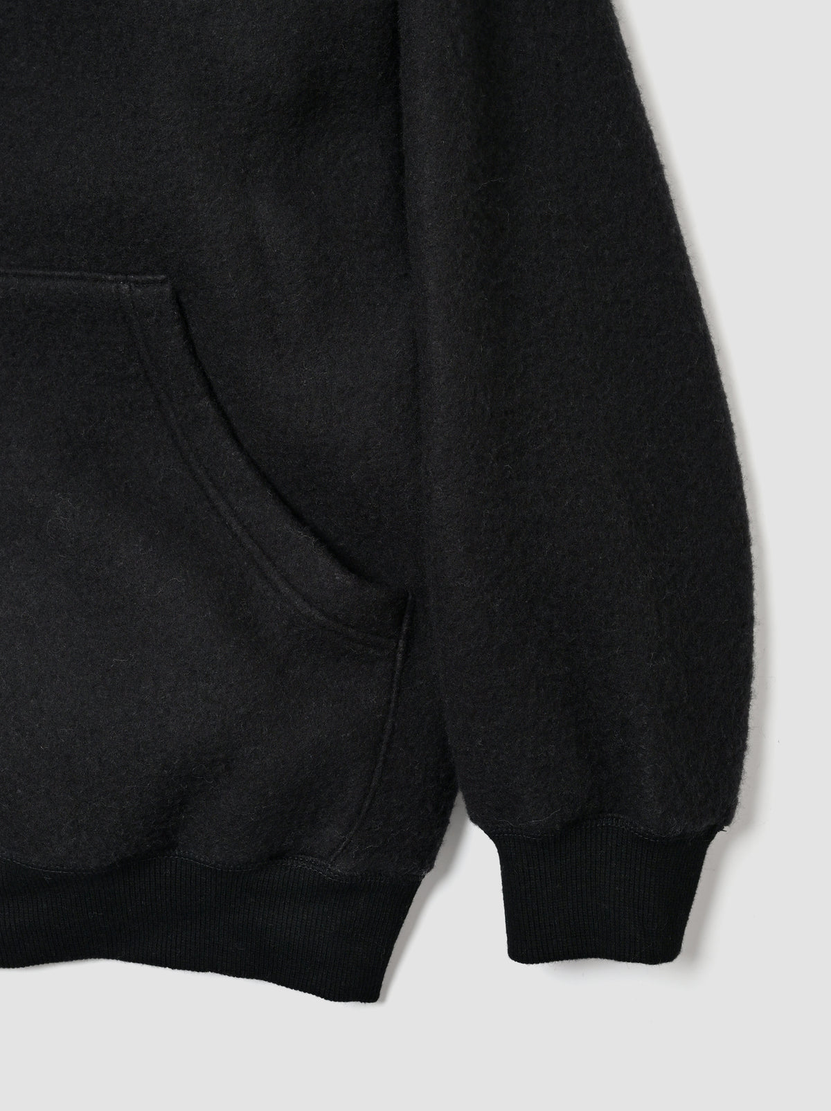 WHOWHAT / WOOL×COTTON FOODIE -BLACK