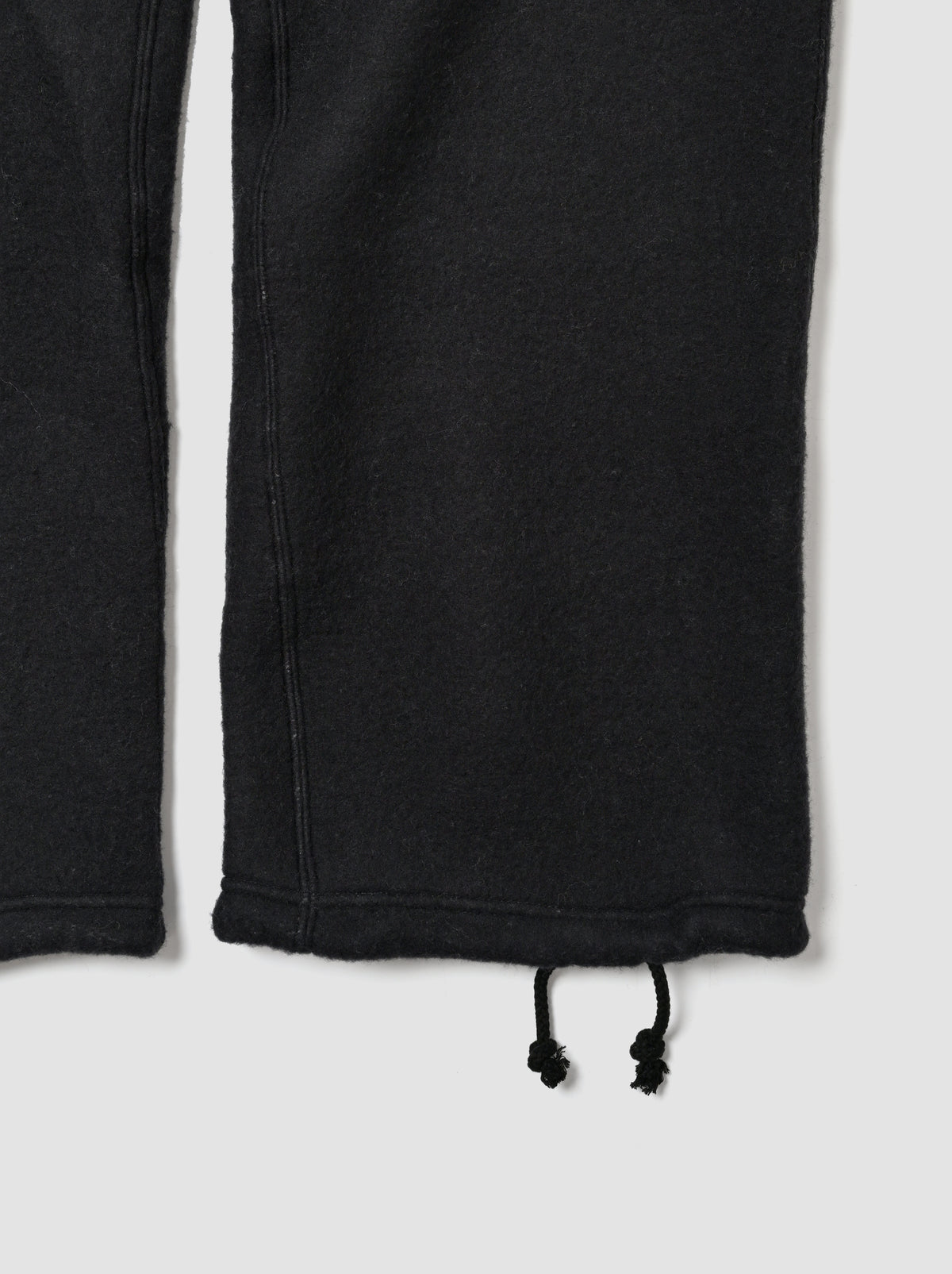 WHOWHAT / WOOL×COTTON SWEAT PANTS -BLACK