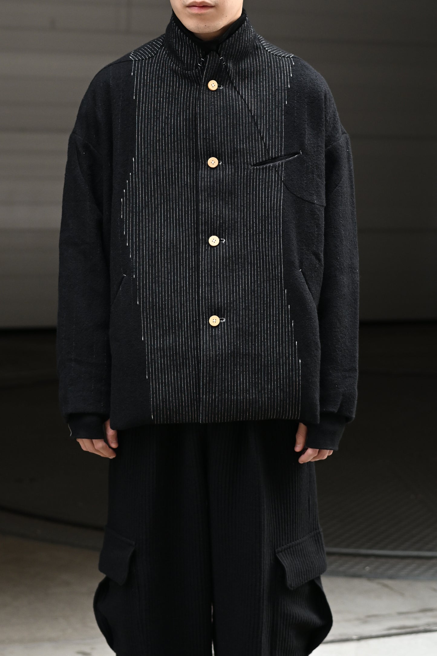 PROJECTbyH. / ORDAINE -BLACK REVERSE PAINT CHARCOAL