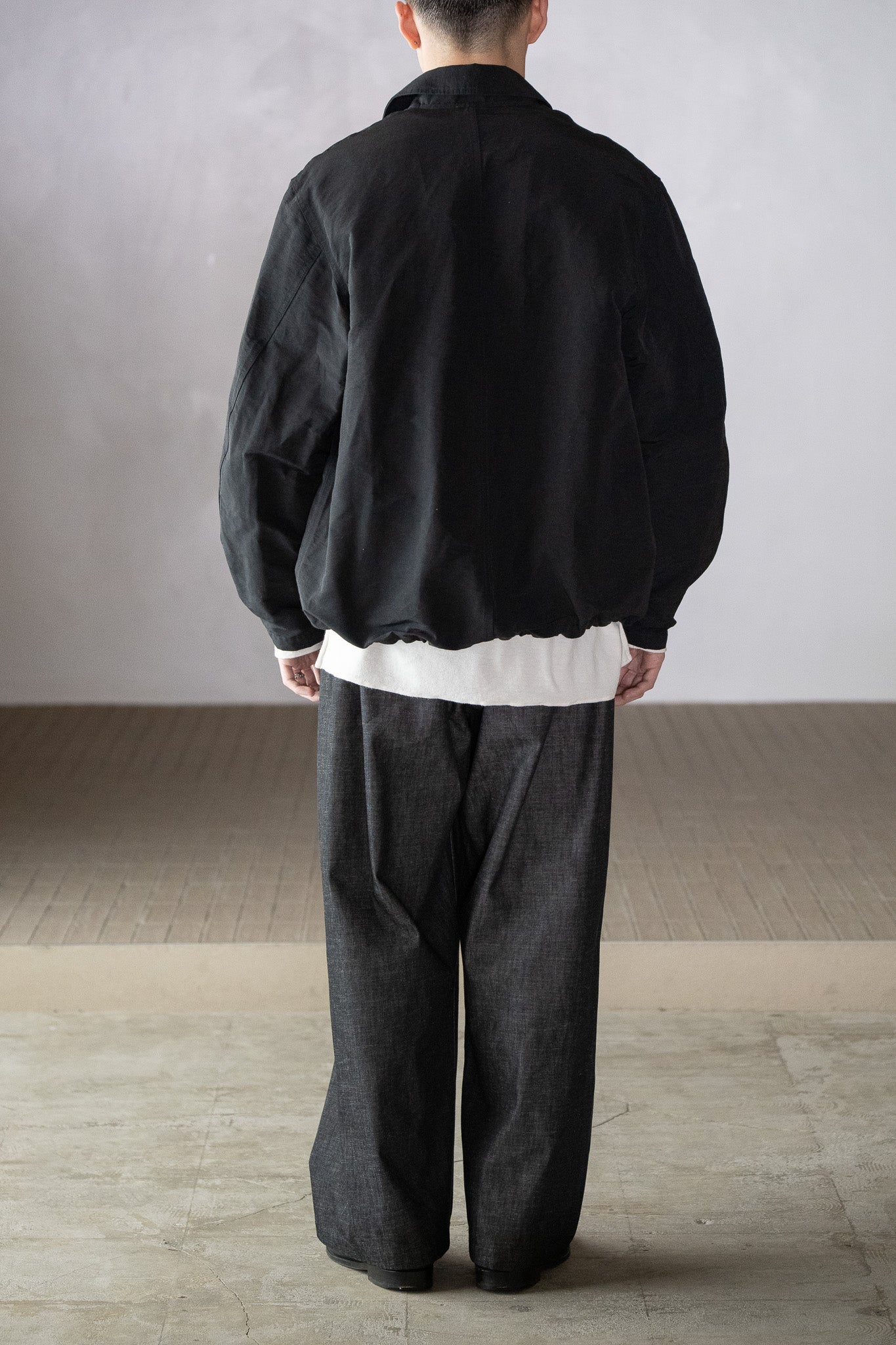 barbell object / coach jkt -BLACK
