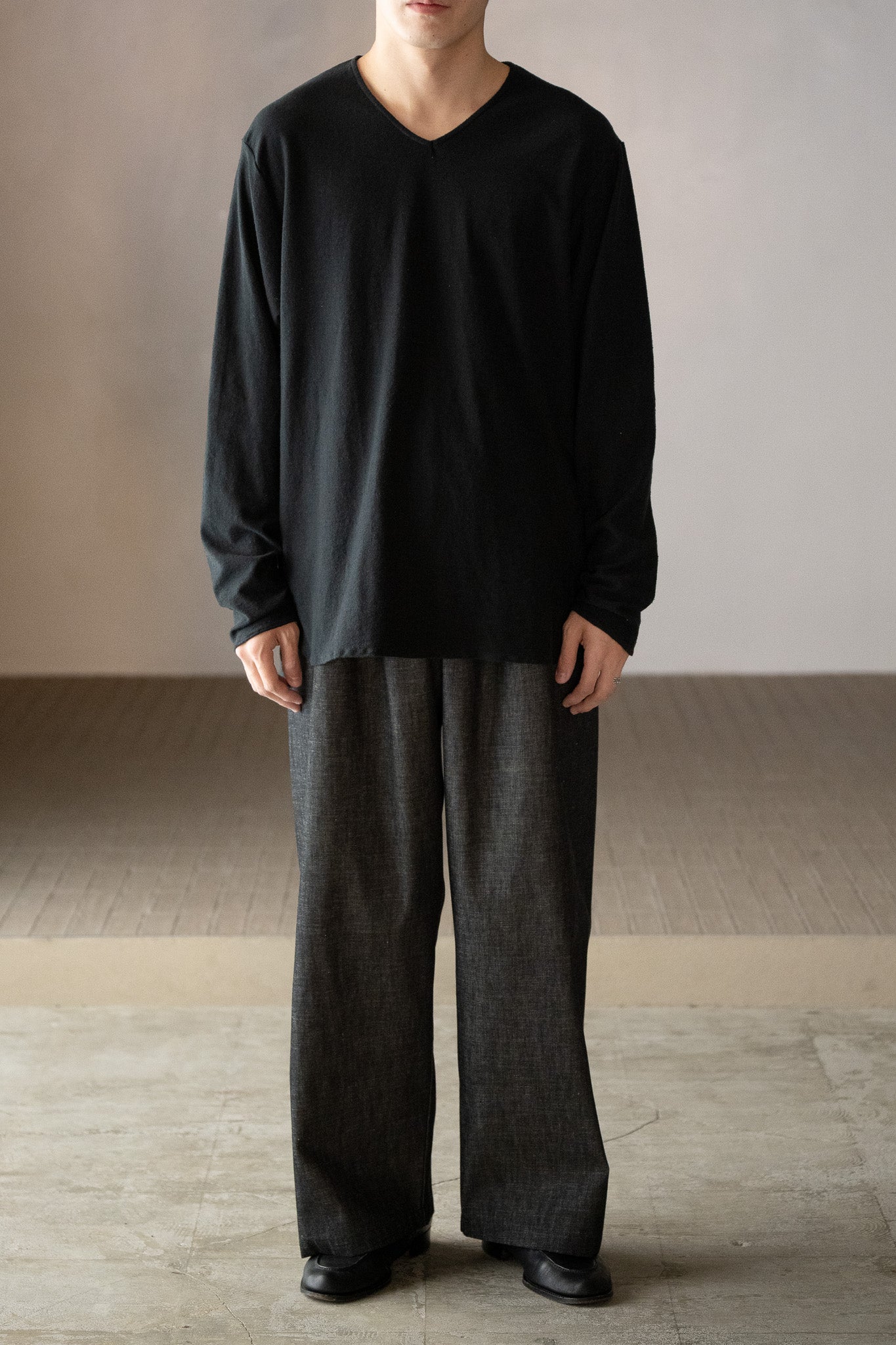 barbell object / v top -BLACK