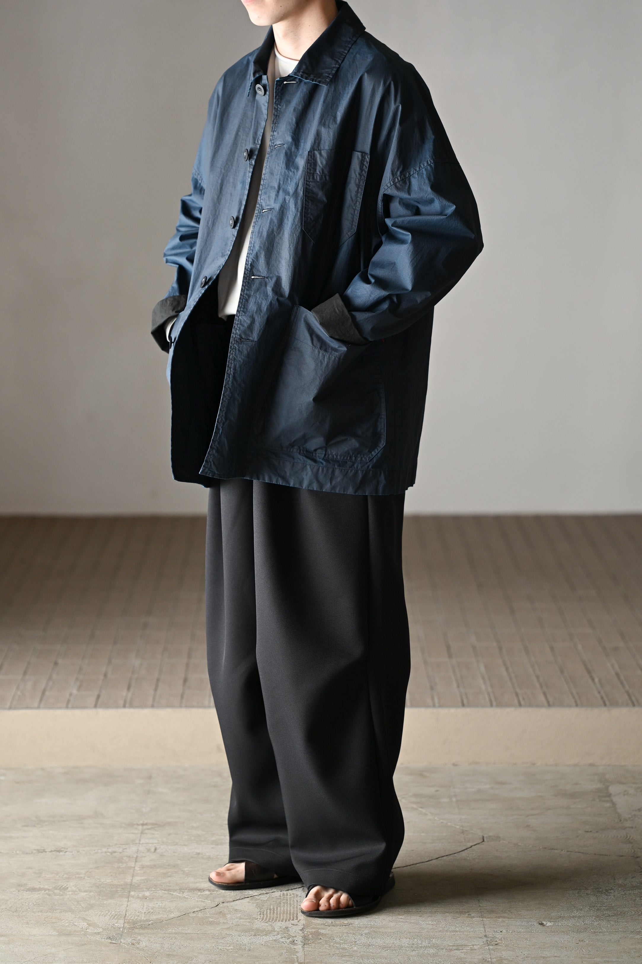 Antwort / DRAPE TUCK PANTS -BLACK
