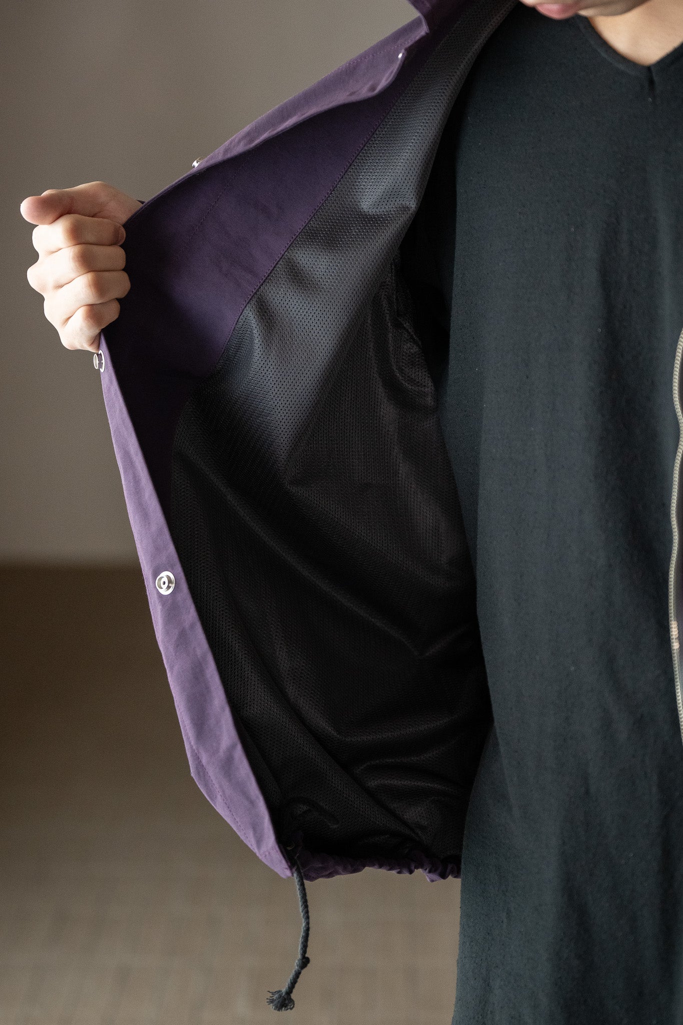barbell object / coach jkt -PURPLE