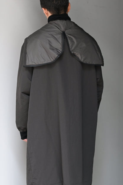 barbell object / padded coat -BLACK