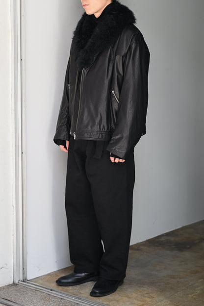 barbell object / f/l jkt -BLACK