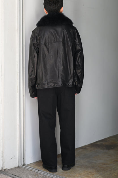 barbell object / f/l jkt -BLACK