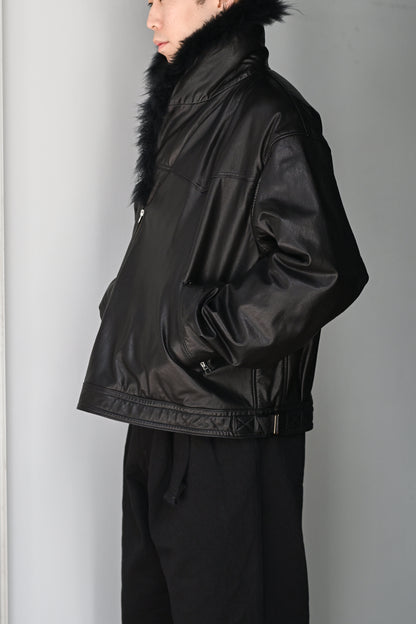 barbell object / f/l jkt -BLACK