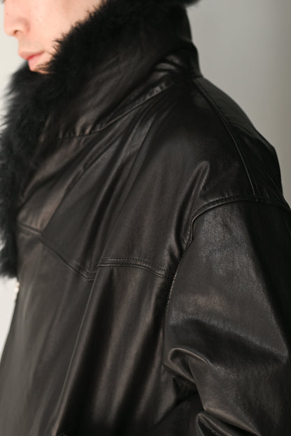 barbell object / f/l jkt -BLACK