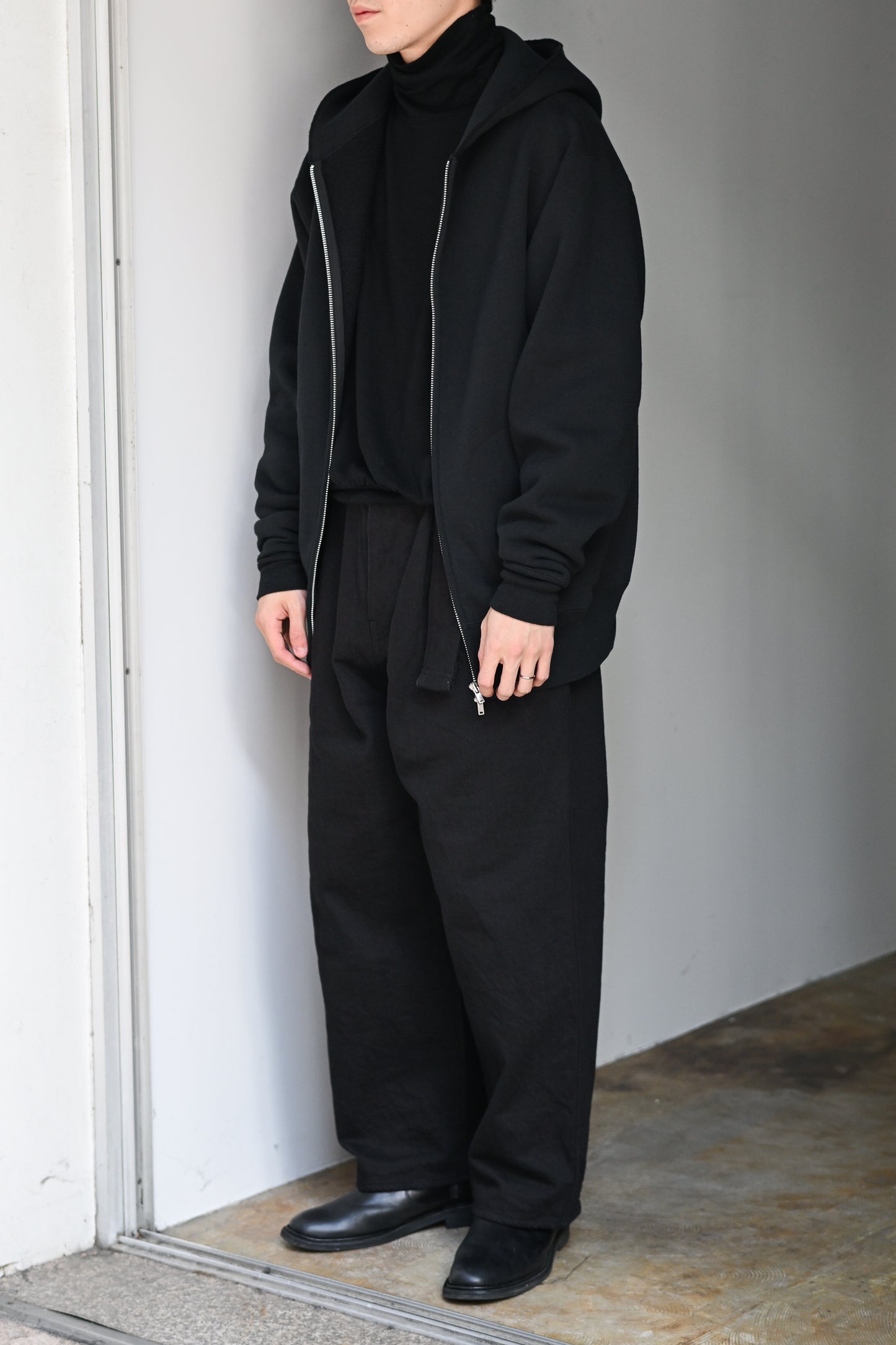 A.G.SPALDING & BROS / ZIP UP SWEAT HOODIE -BLACK