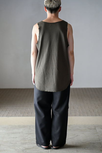 barbell object / liner top -KHAKI